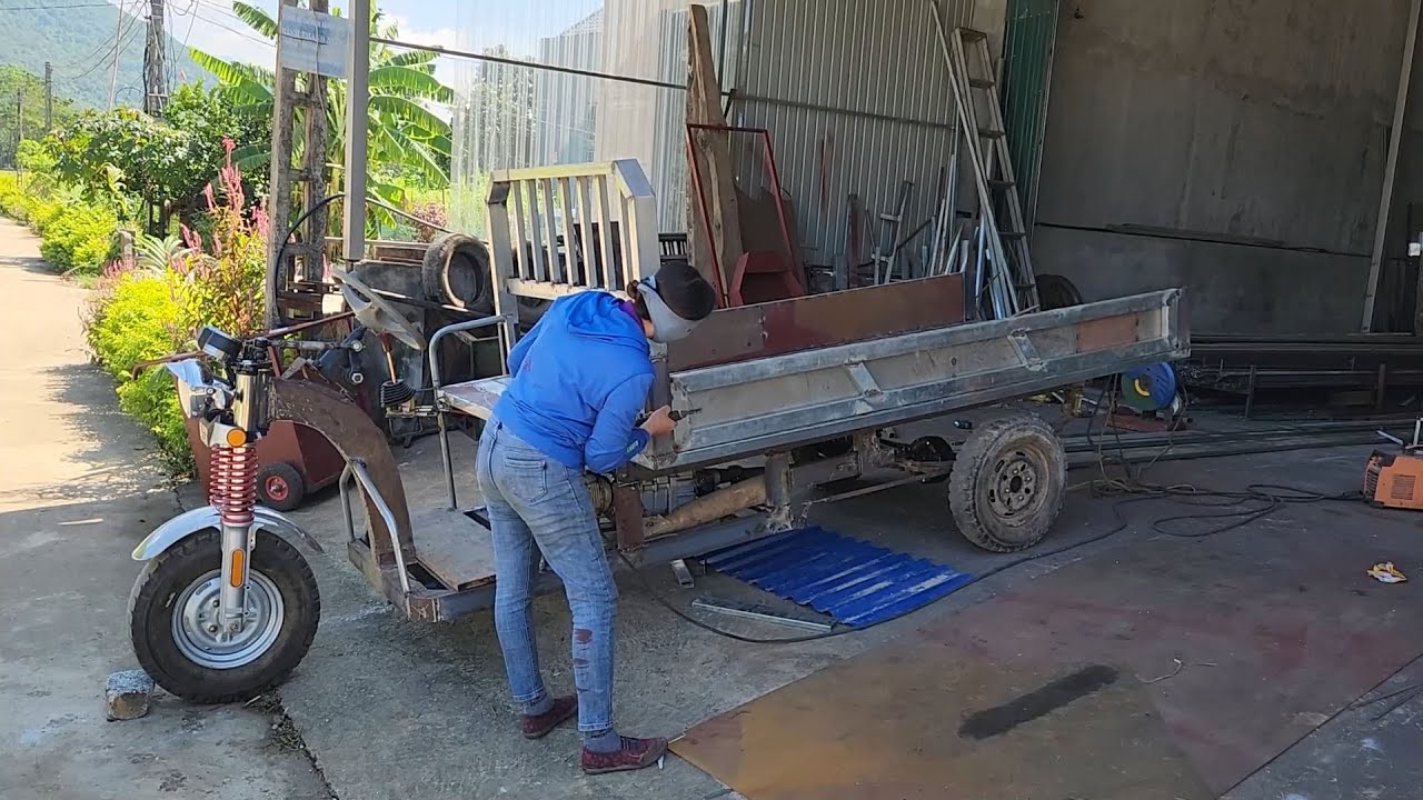 The process of restoring and manufacturing 3-wheel vehicles from motorcycle engines