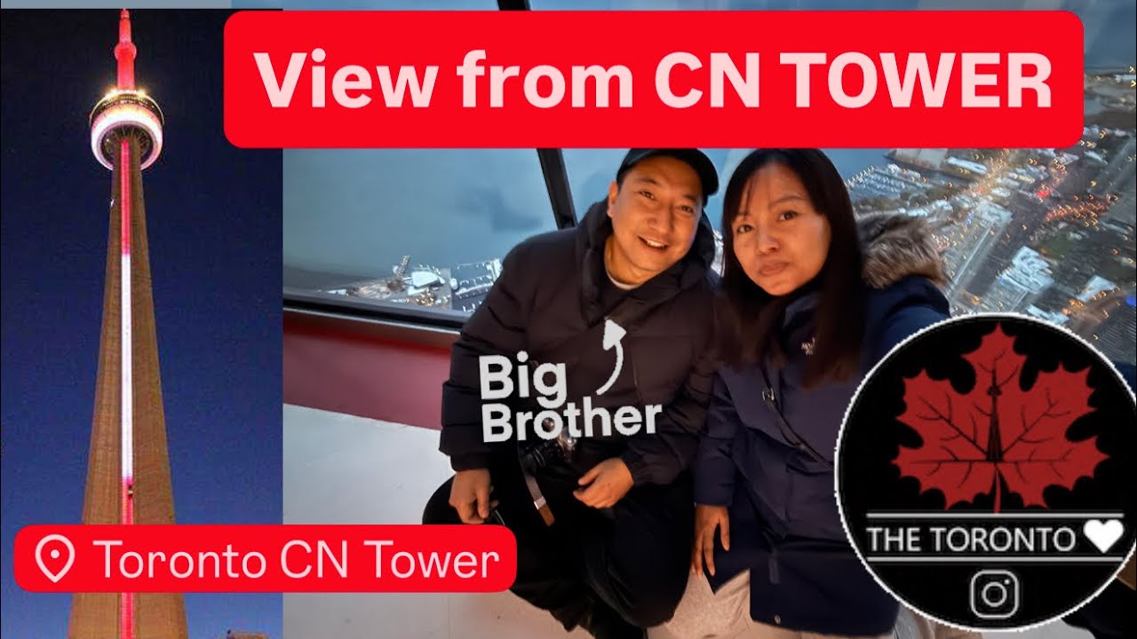 CN tower Canada 🇨🇦 with my brother 