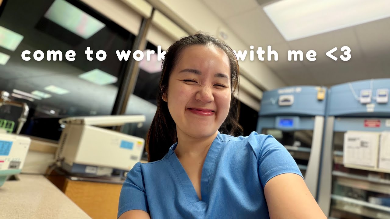 day in my life as a blood bank medical technologist (+ realistic white noise)