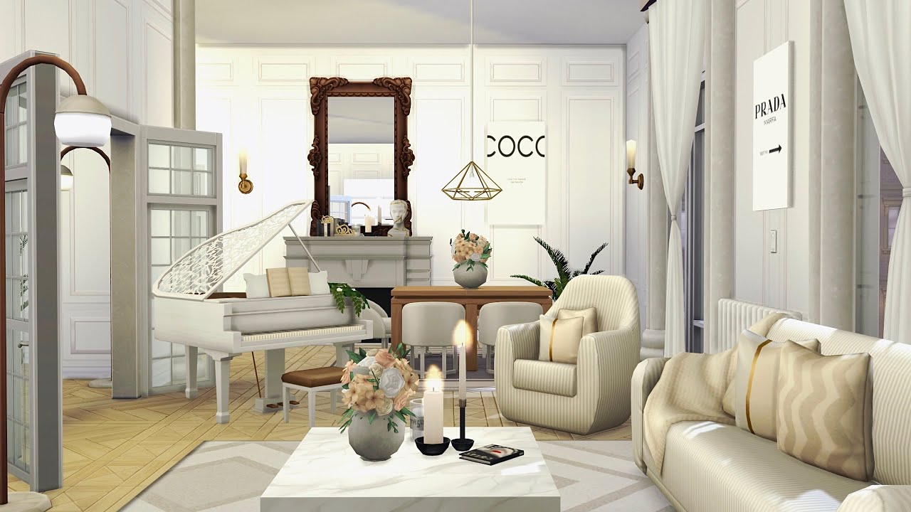 Parisian Apartment • The Sims 4 • No CC | Speed Build