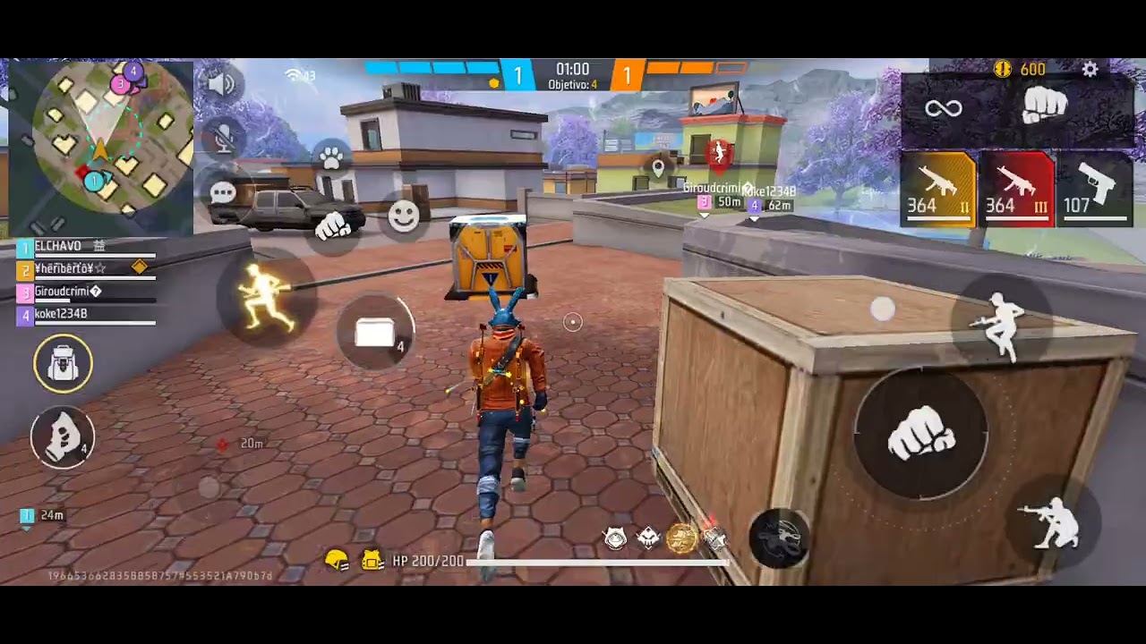(FREEFIRE) Jugando una partidista en de clasificatoria 
