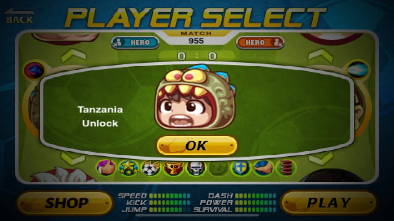 Head Soccer: unlocking Tanzania 🇹🇿 with points