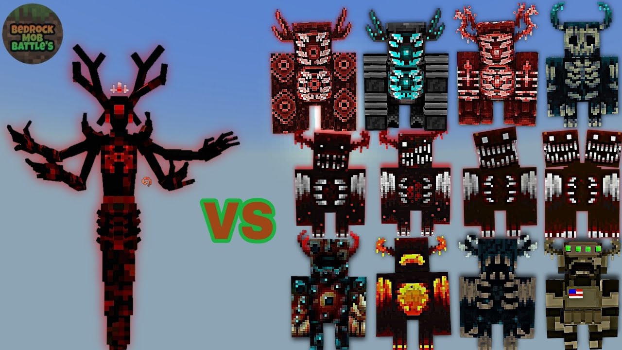 Scarlet King vs Warden Plus (Warden's) | Minecraft Bedrock | MobBattle