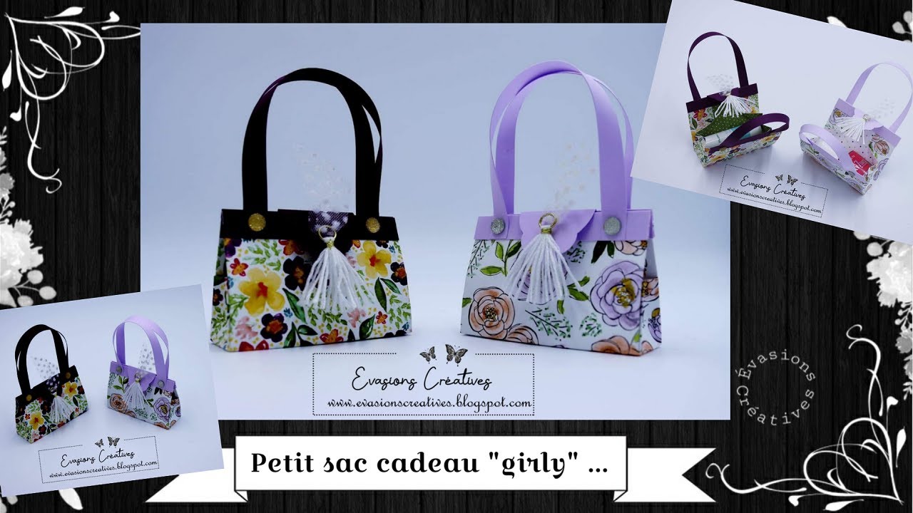 Tutoriel-Vidéo { Sac } Petit sac cadeau 