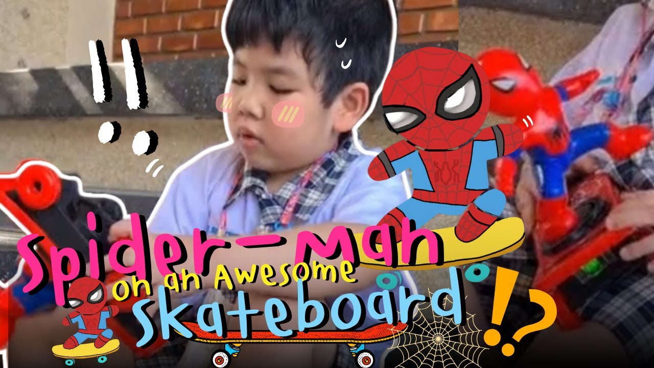 Kenta & Spider-Man Skateboard Adventure: Toy Time Fun! 🤩| Kentalovesrobots