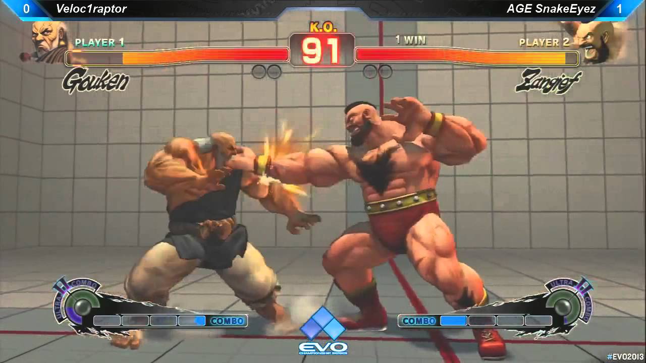 EVO 2013 : Veloc1raptor (Gouken) vs AGE SnakeEyez
