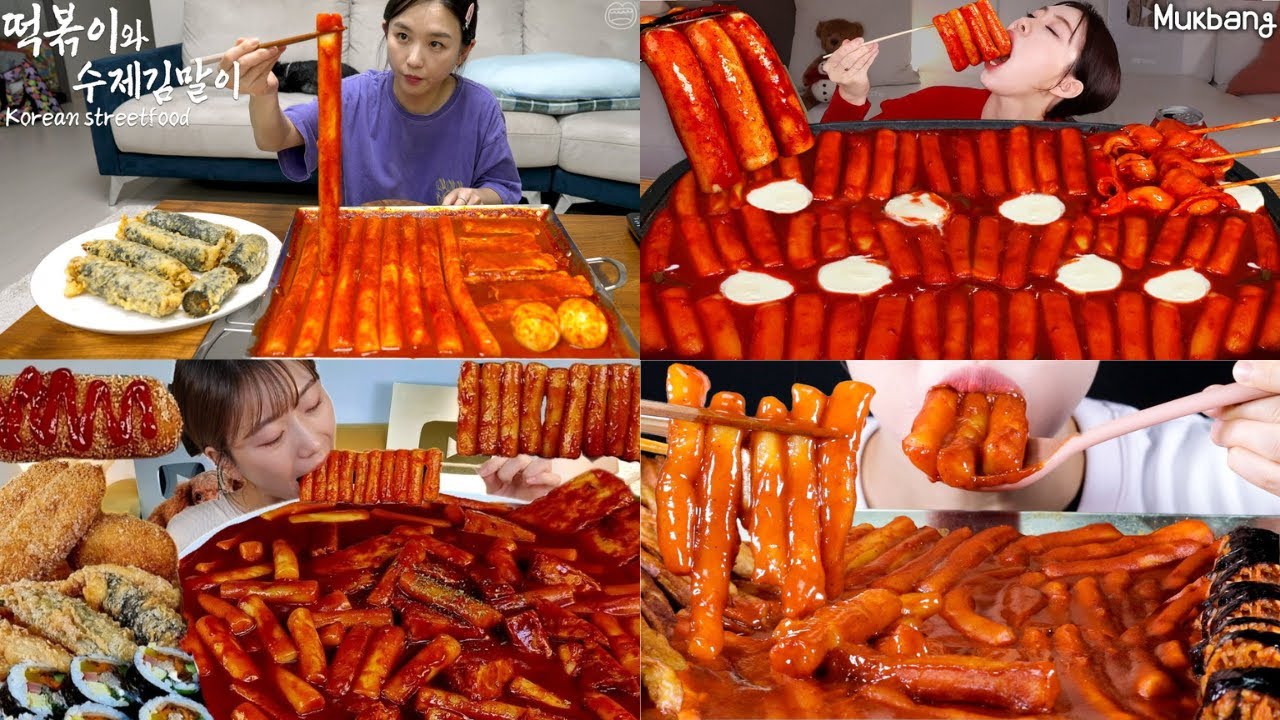 Spicy Tteokbokki Mukbang Challenge 🔥 |  Korean Food ASMR Mukbang