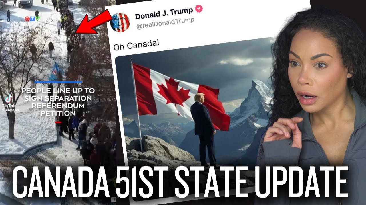 EXPOSED: Trump's Secret Meetings to Make Canada 51st State – Thousands in Alberta Line Up to Annex!