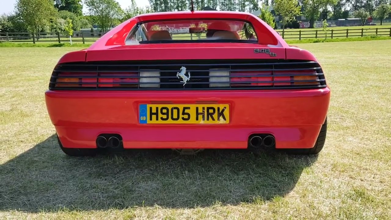 Ferrari 348 rev up with Tubi exhaust no cats