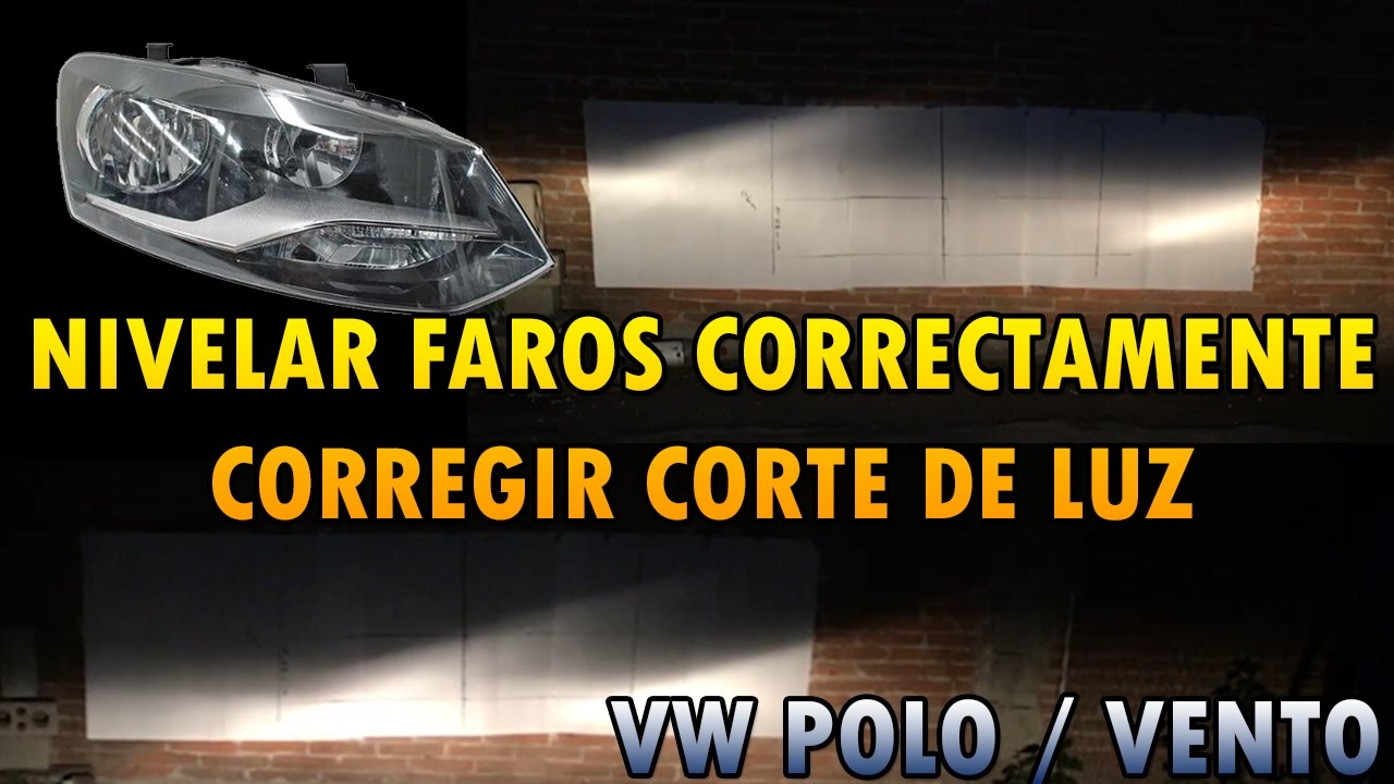 Calibrar luz de faro Vw Vento/polo - Alinear faros correctamente