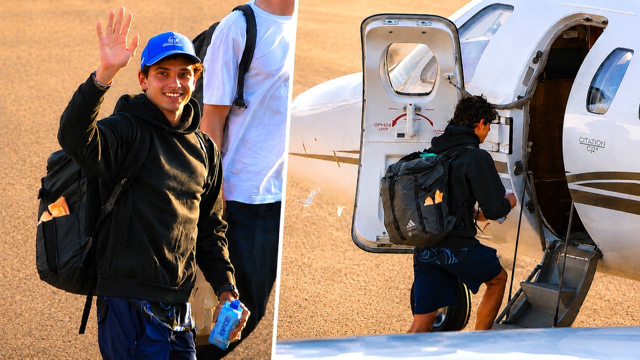 Kimi Antonelli Greets Fans at Private Jet Departure Belgian Grand Prix Spa Francorchamps 2026