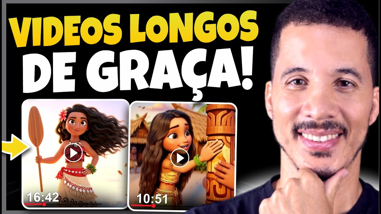 🔔 Crie VÍDEOS LONGOS COM IA 100% GRÁTIS e ILIMITADO! (+15 minutos)