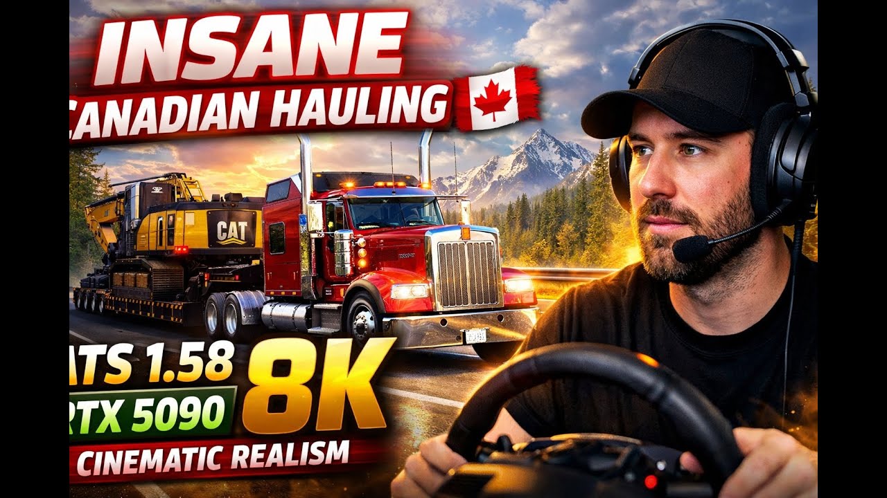INSANE Canadian Hauling 🇨🇦 | ATS 1.58 Cinematic Graphics in 8K | RTX 5090 Realism