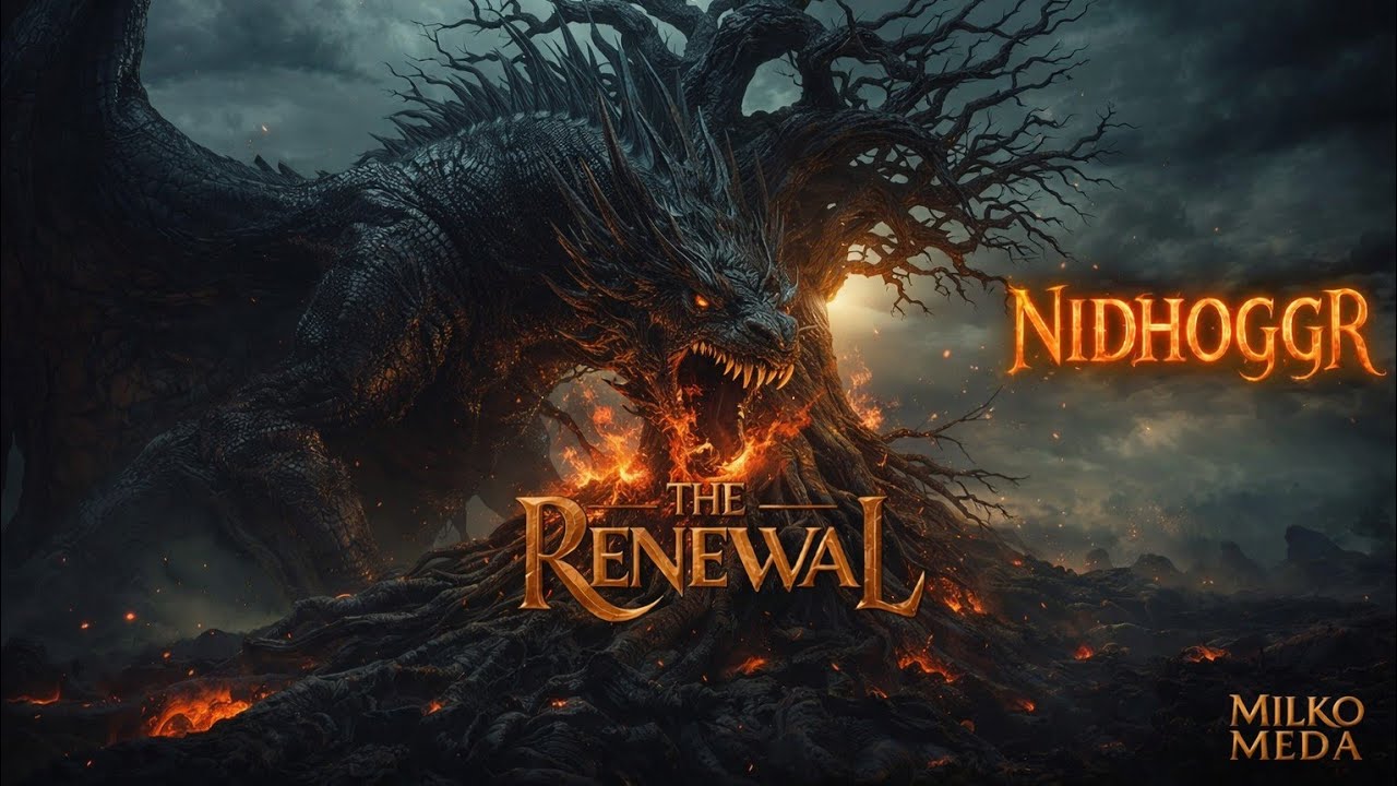 Níðhöggr – Le renouveau | Dévoreur des Racines d’Yggdrasil (Vikings) | Dark Viking Music | IA