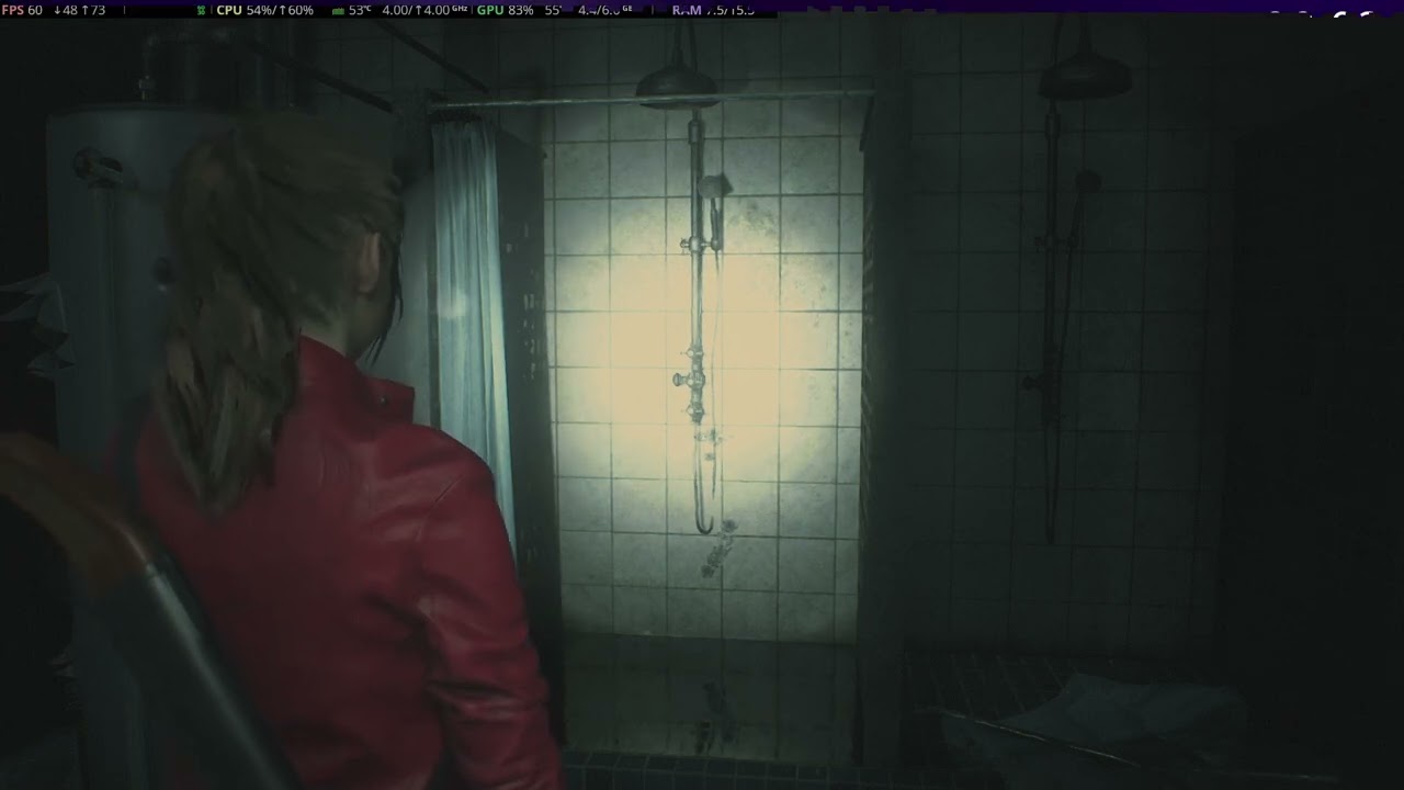 Claire will wait by the shower until you have fallen asleep. (Shower Sounds)