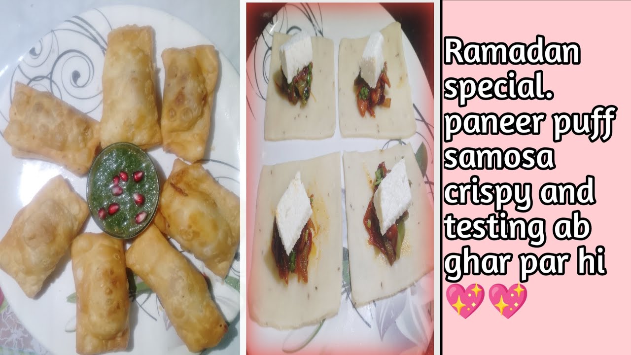 ✨✨Paneer Puff Samosa Recipe।  Sabse Asan Aur Eassy Crispy and testing 