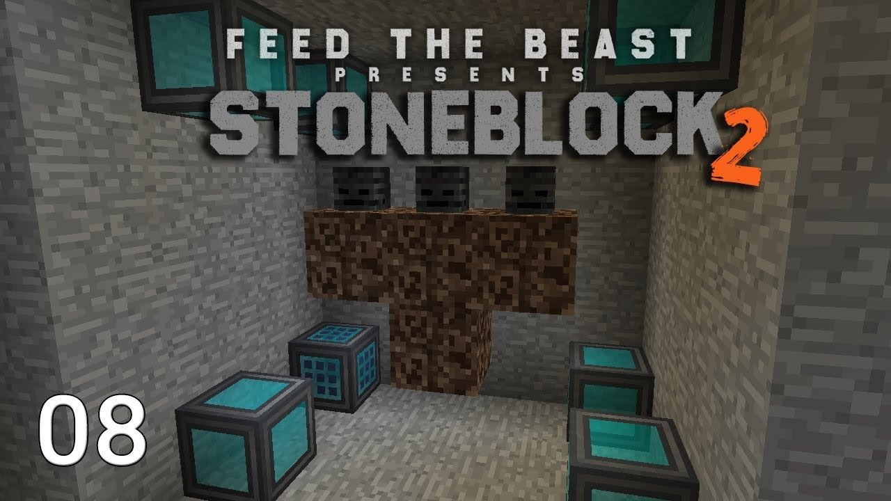 FTB Stoneblock 2 Mob Farm + Wither Automation