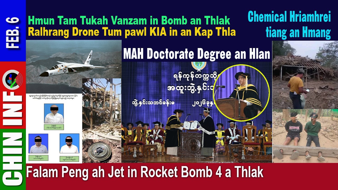 Feb 6: Falam Saklam ah Vanzam in Rocket Bomb 4 a Thlak, MAH Doctorate Degree an Hlan