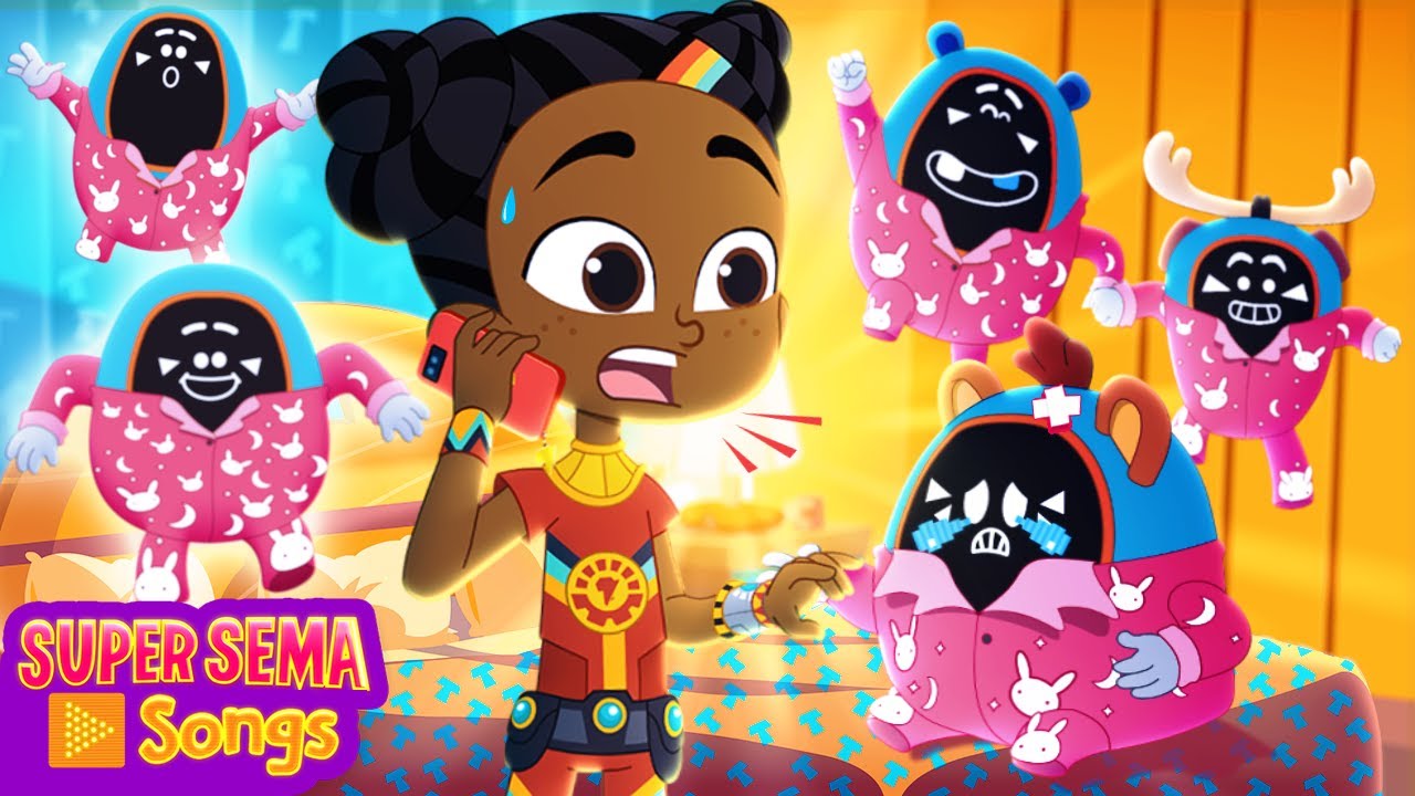 Five Little Monkeys: Silly Bongolalas Dance Fun | Super Sema Nursery Rhymes