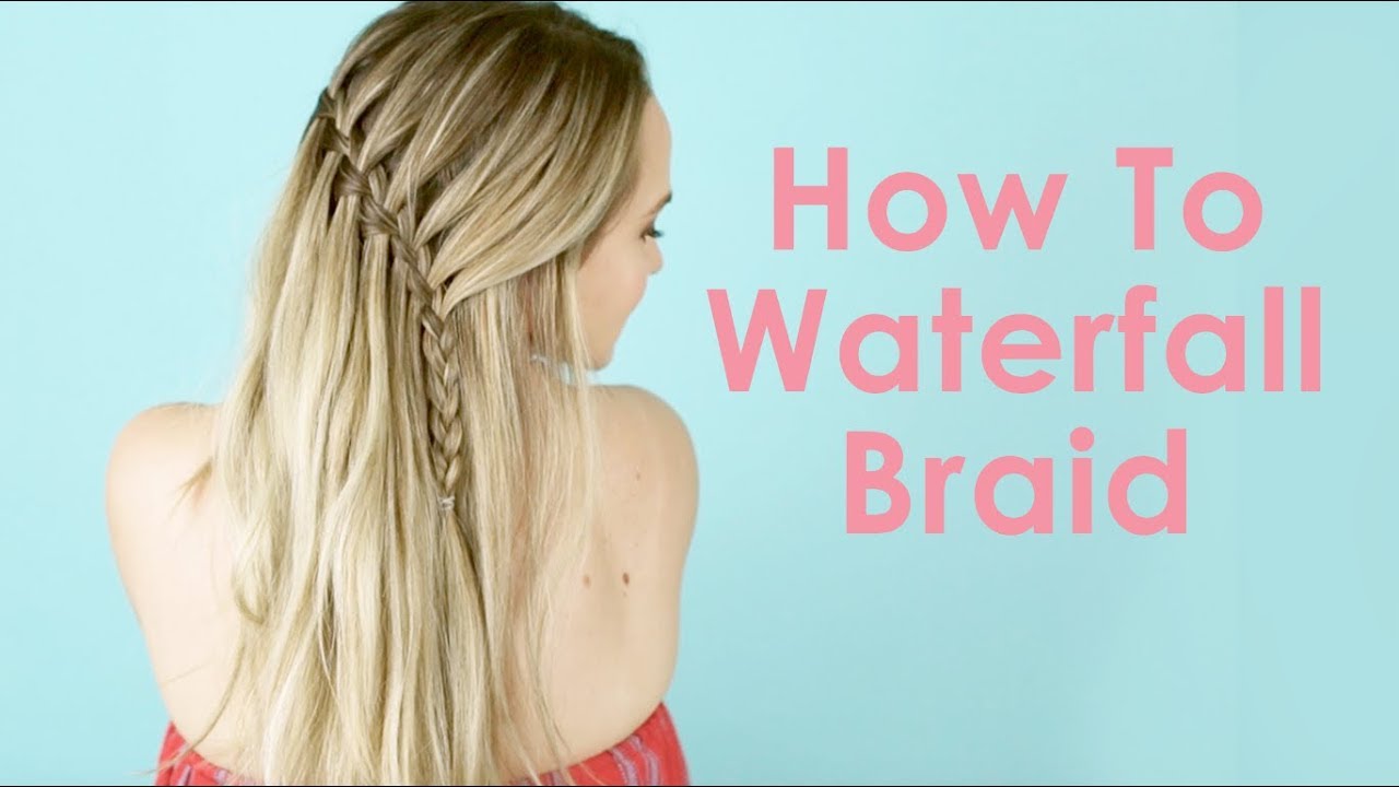 How To Waterfall Braid - Hair Tutorial for Beginners! - KayleyMelissa