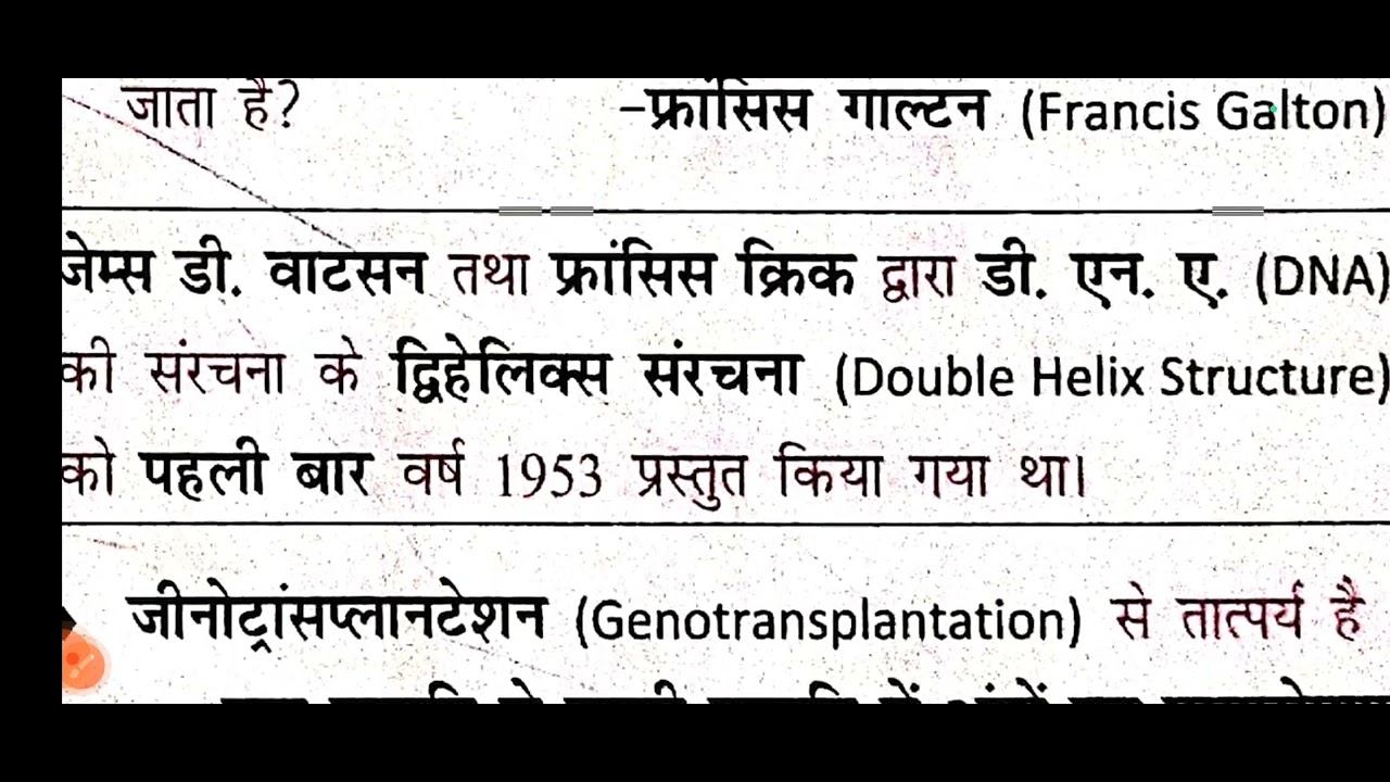 Biology important topics for all competitive exams 