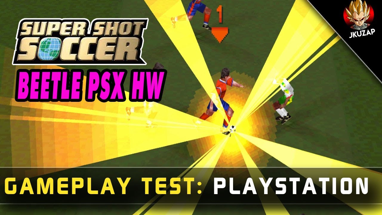 Super Shot Soccer en Beetle PSX HW TEST | JeremyTV
