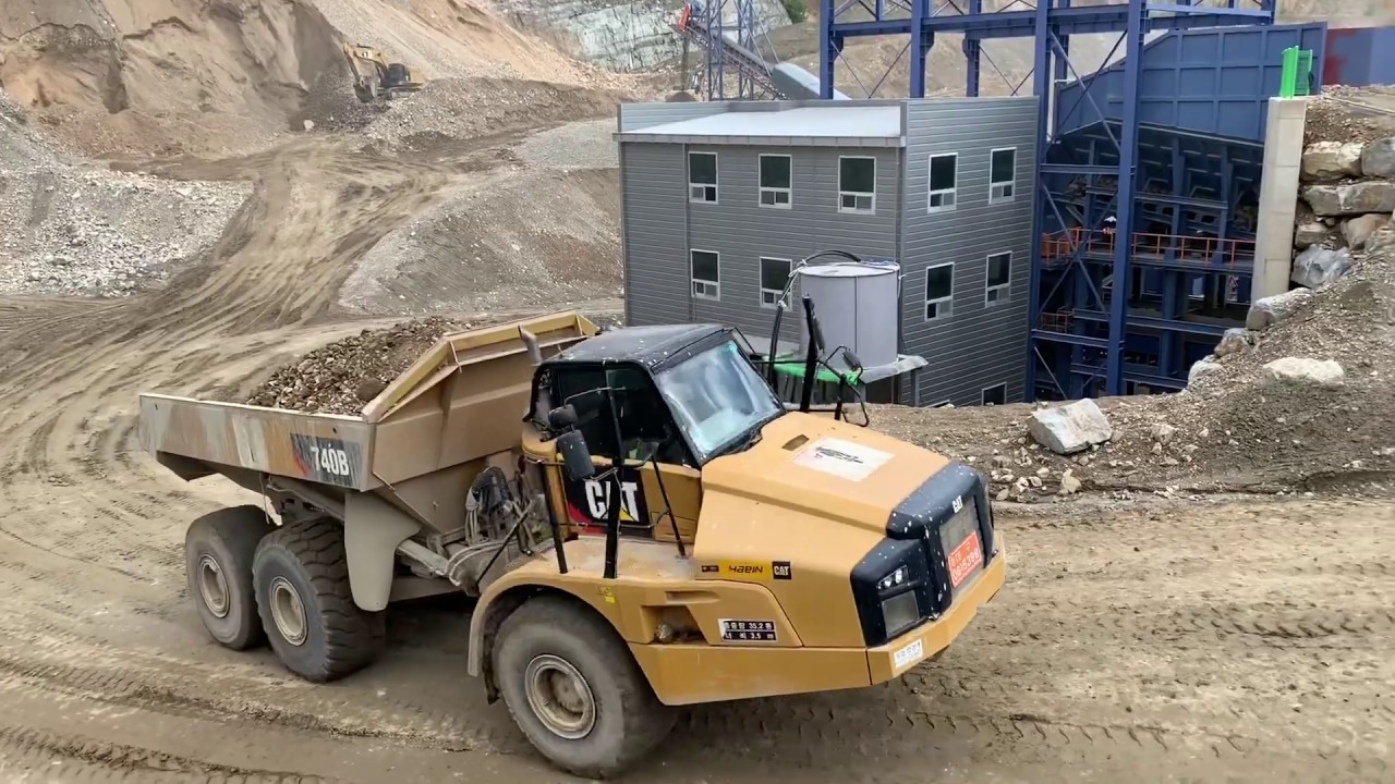 용원기계공업(주) - 국내 500톤 크러싱플랜트 가동 현장 동영상