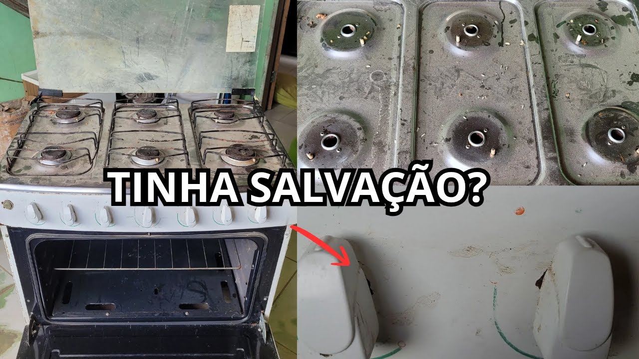 Ganhei um fogão velho e imundo… olha no que ele se transformou 😱