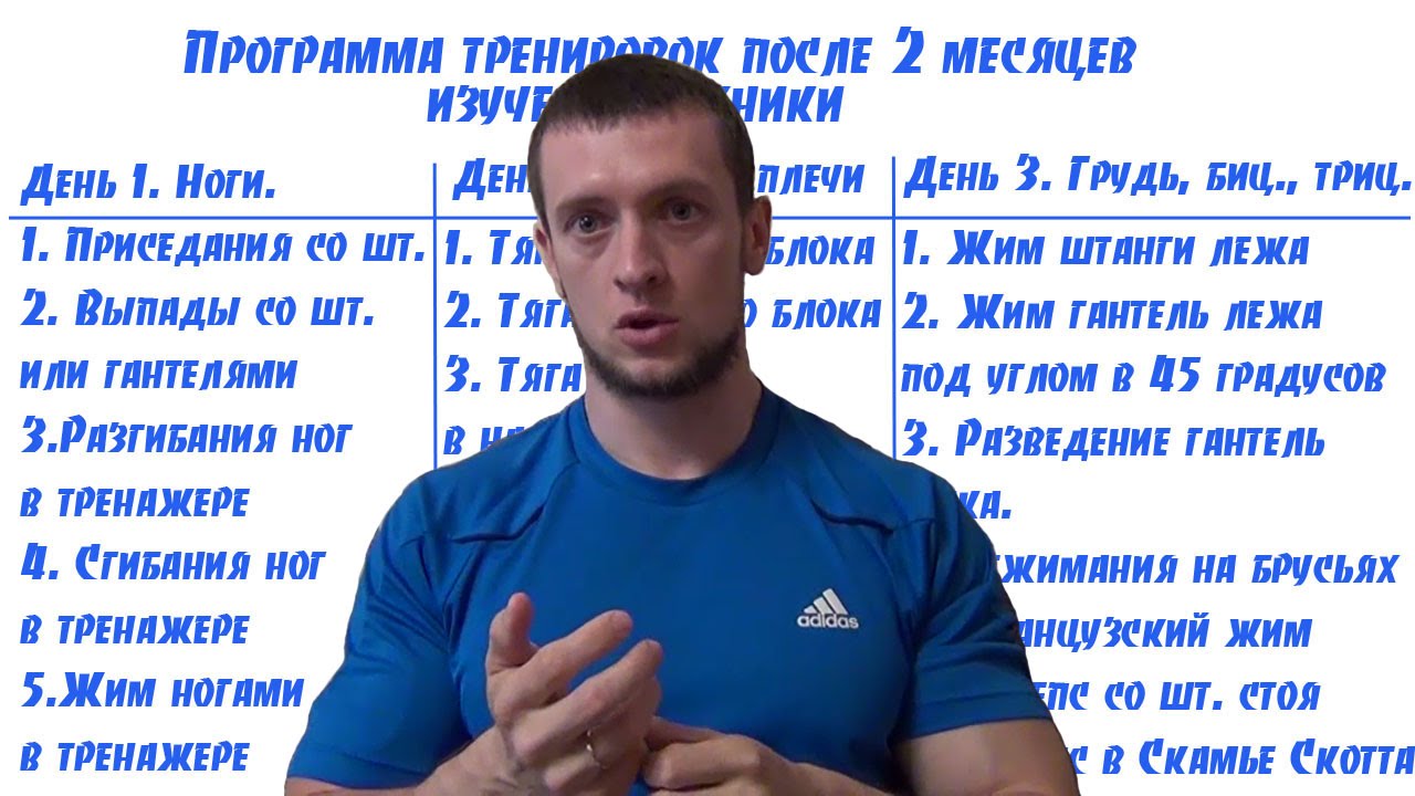 Как составить программу тренировок