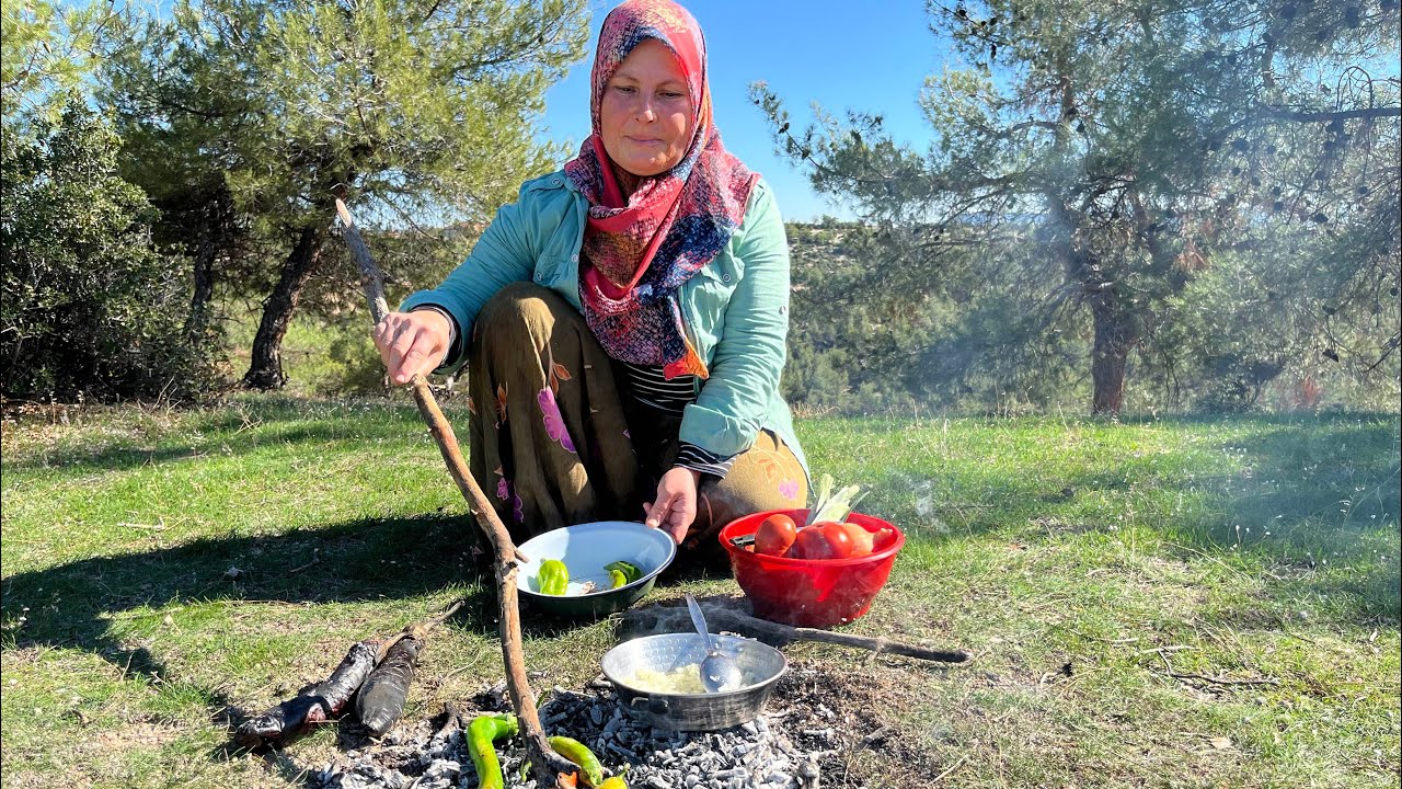 DAĞLARDAN PÜR TOPLADIK  / TÜRKİYENİN KÖYLERİNDE YAŞAM / KÖZDE PATLCAN 
