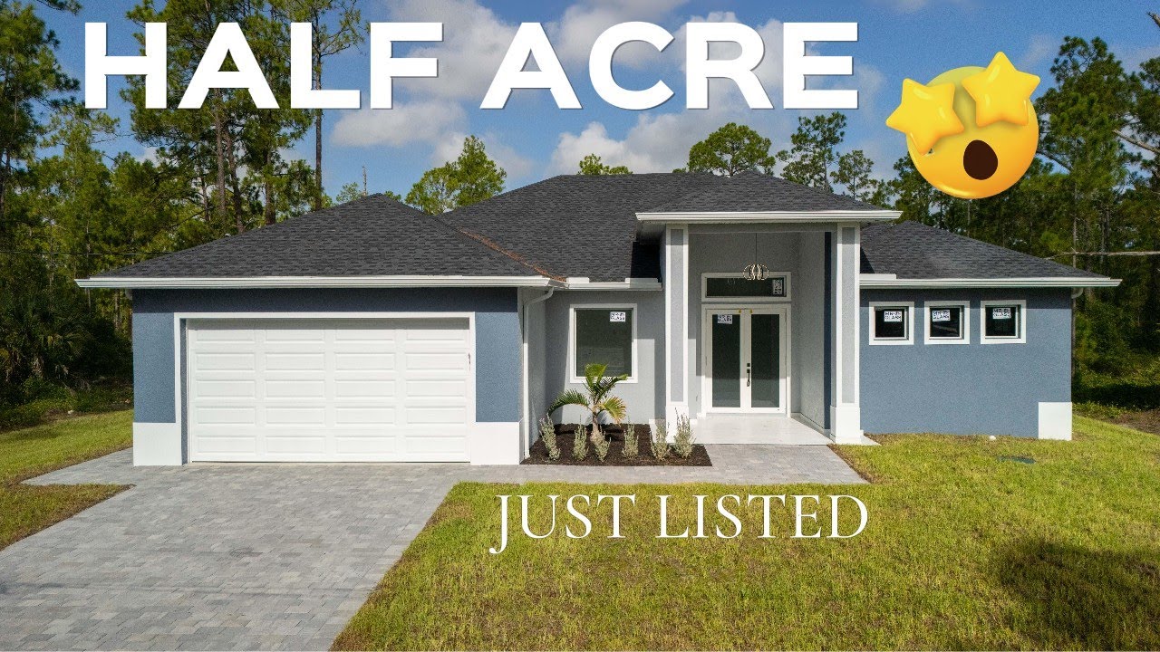 ✨ Modern Luxury 🏡 Meets Half-Acre Privacy 🌴 in This Stunning New Lehigh Acres Build 🔨
