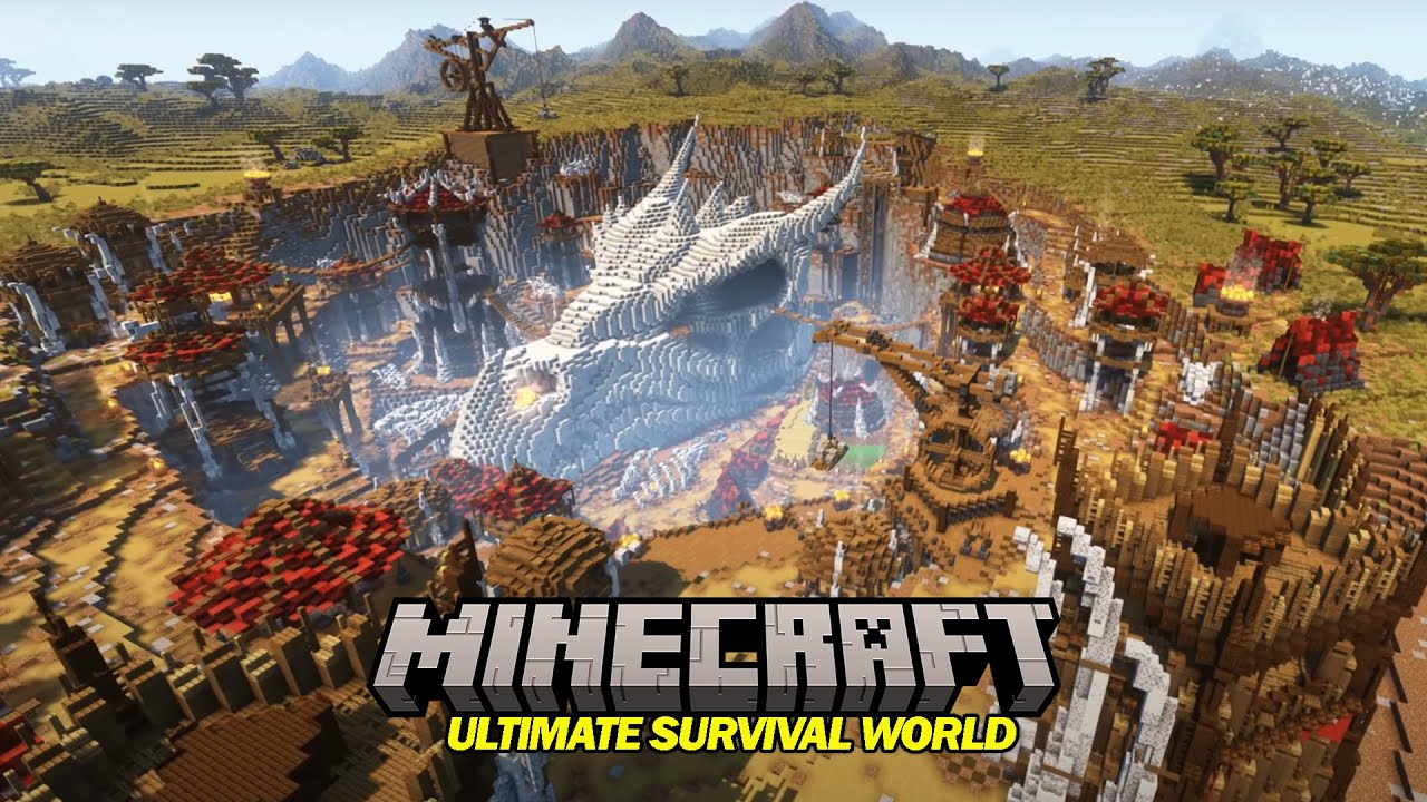 Minecraft's Ultimate Survival World Is The PERFECT Custom Map!
