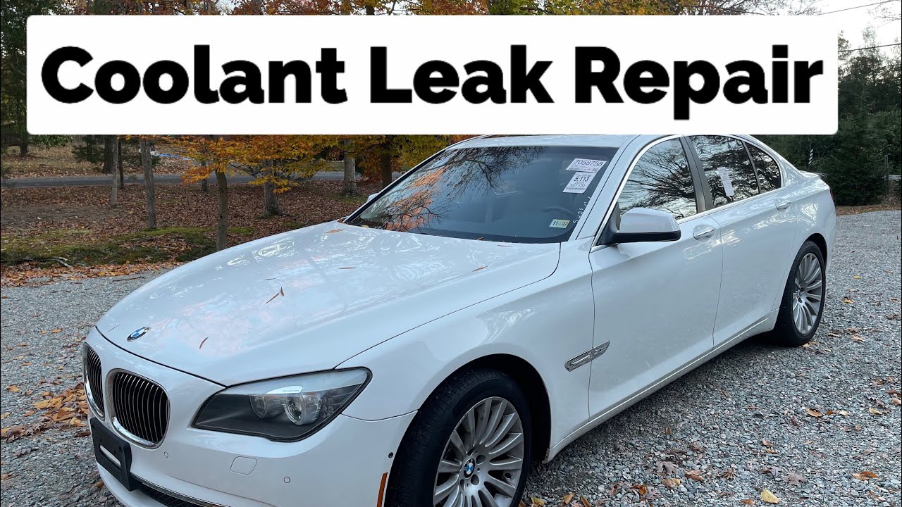 2010 BMW 750i xDrive N63 4.4L V8 Двигатель I Устранение утечки охлаждающей жидкости