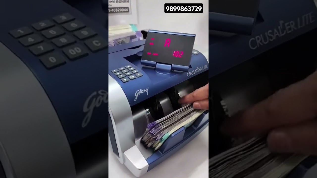 Godrej Crusader Lite - Cash Counting Machine with Fake Note Detection 🤯 Buy from Dealer in Delhi 🤑💰