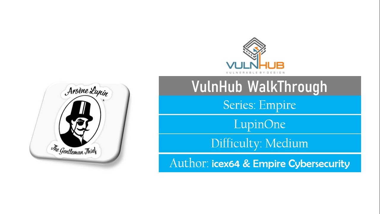 Empire: LupinOne || VulnHub Complete Walkthrough
