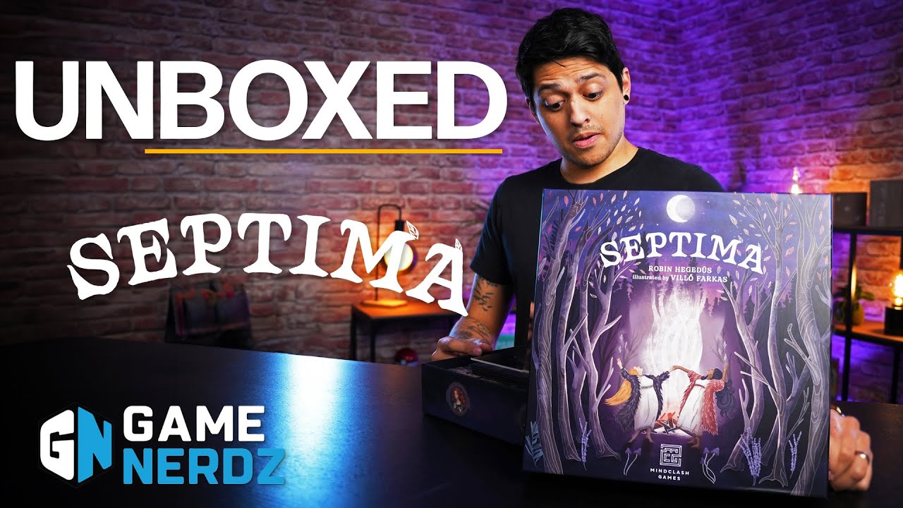 Septima Board Game Unboxing