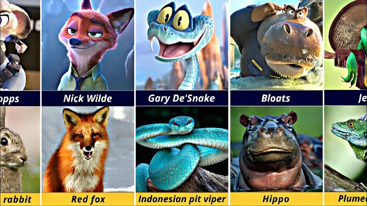 Zootopia 2 Characters as REAL Animals | Shocking Facts You Never Knew!