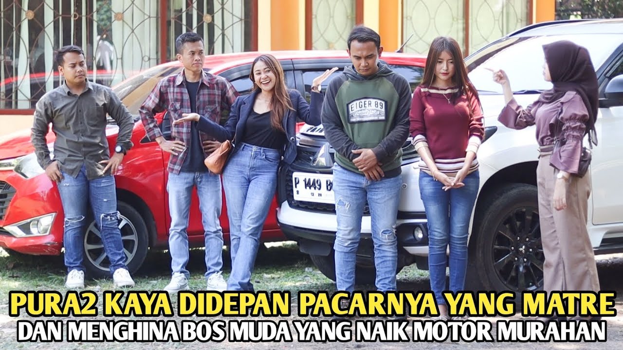 PURA2 KAYA DIDEPAN PACARNYA YANG MATRE & MENGHINA BOS MUDA KARENA JEMPUT CEWEK NAIK MOTOR MURAHAN !!