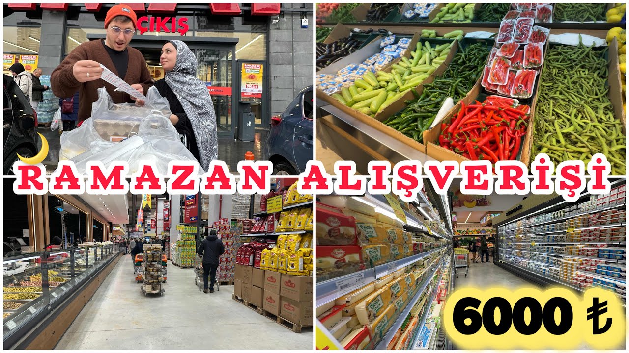 Ramazan Market Alışverişi 🌙 | Fiyatlarıyla Tek Tek Gösterdim 🧾📌 | Reyon Reyon Gezdim ❗️#market #vlog