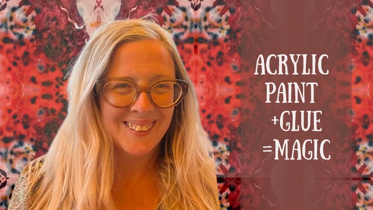 Create, peel and use acrylic paint skins for mixed media and collage