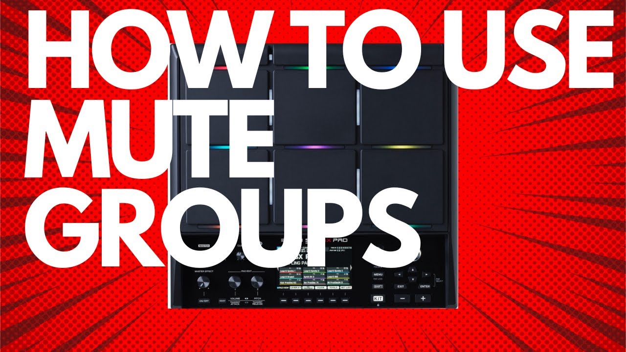 HOW TO USE MUTE GROUPS ON THE ROLAND SPD SX PRO