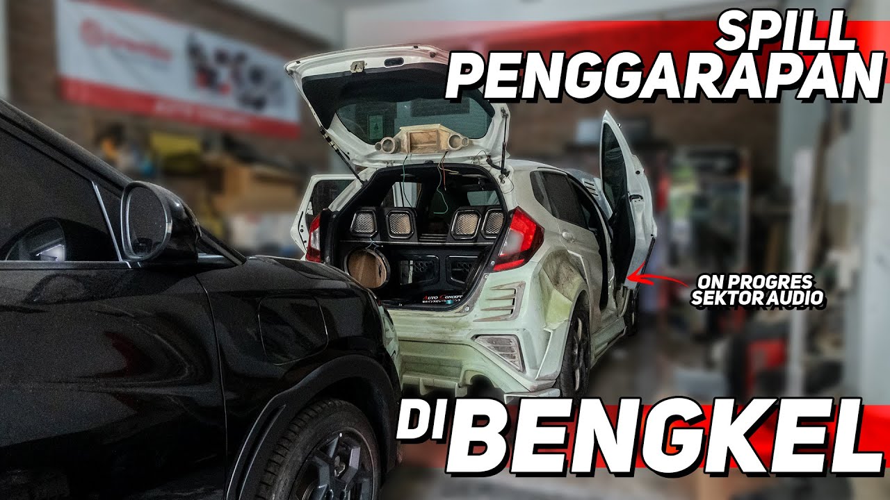 PENGERJAAN SEKTOR AUDIO DI HONDA JAZZ GK 5 SERTA MEMBUAT CETAKAN BODYKIT UNTUK BYD ATTO 1 GAIS !!!