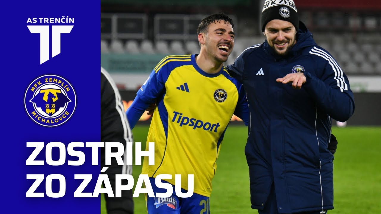 ZOSTRIH ZÁPASU | AS Trenčín - MFK Zemplín Michalovce (21.2.2026, 1:2)