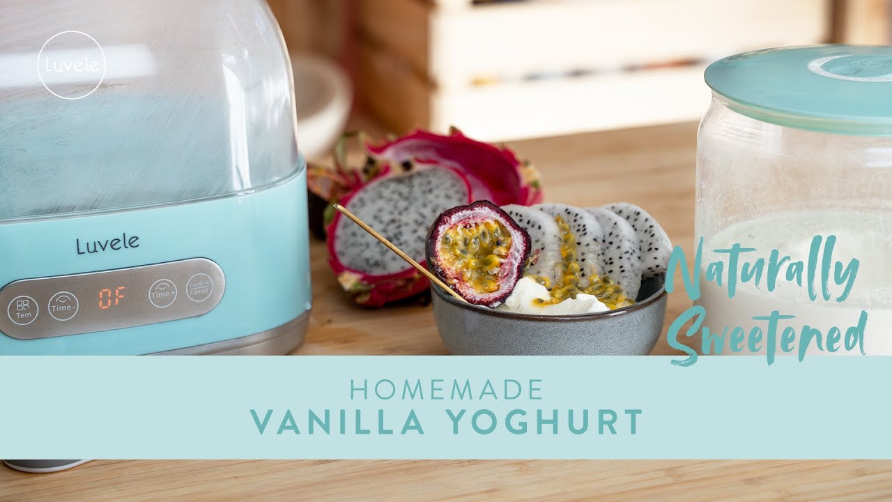 All natural creamy VANILLA YOGURT | Homemade and healthy