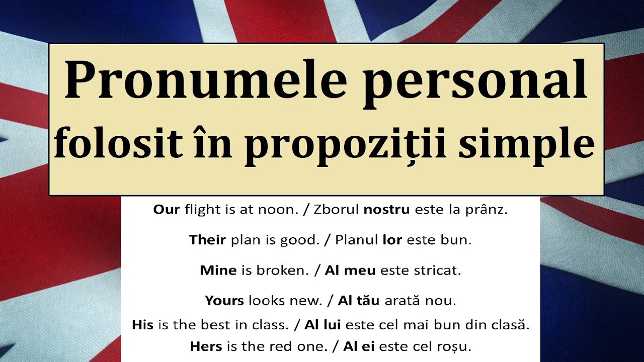 Invata engleza | PRONUMELE PERSONAL folosit in PROPOZITII SIMPLE