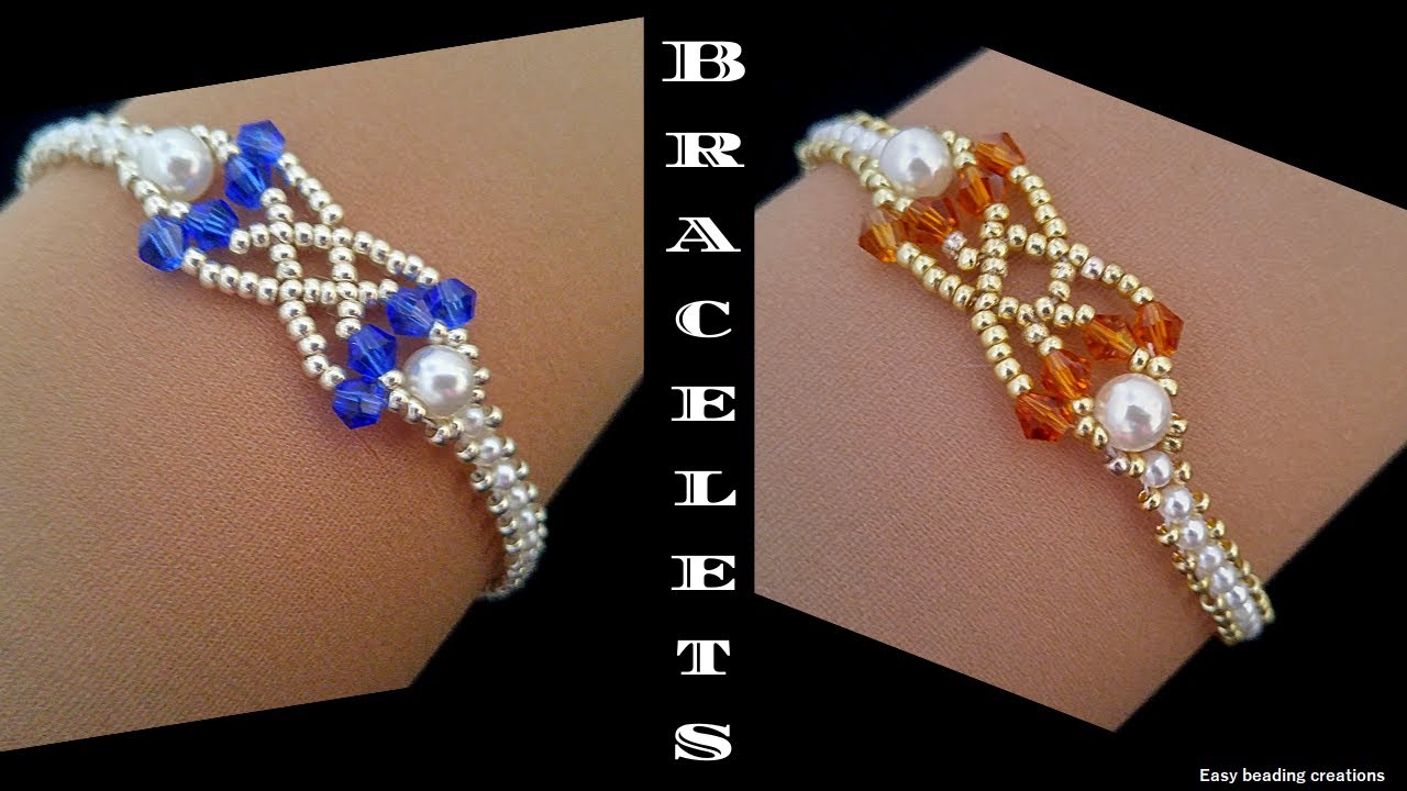 DIY easy bracelet design for beginner beaders//  Bracelet tutorial//