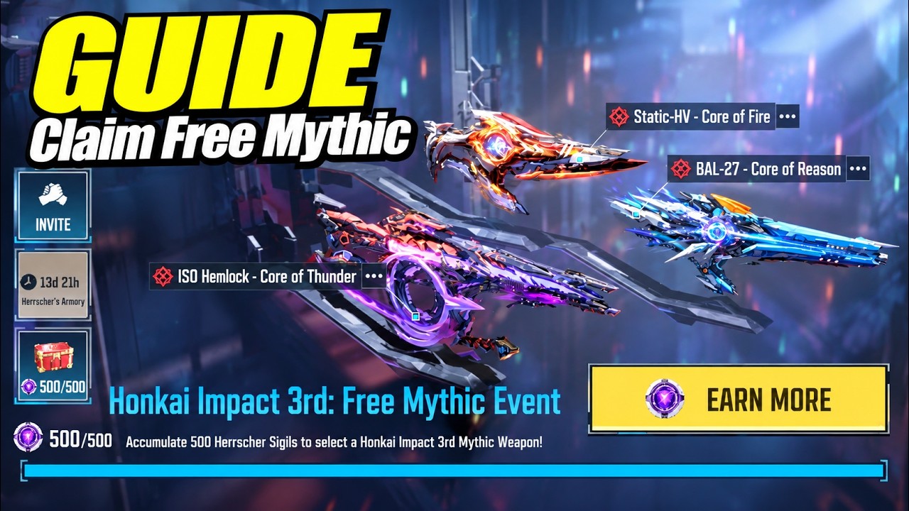 How to Unlock Free Mythic Weapon: Honkai Gleaming Front x COD Mobile