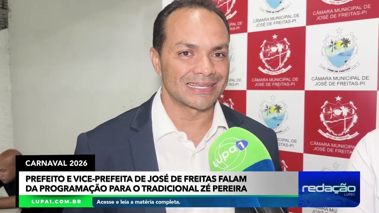 Prefeito e vice-prefeita de José Freitas falam da programação para o tradicional Zé Pereira: