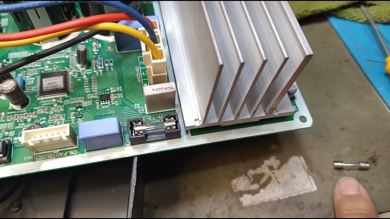 Placa LG inverter - Condensadora - Problema no circuito do moto ventilador BLDC.