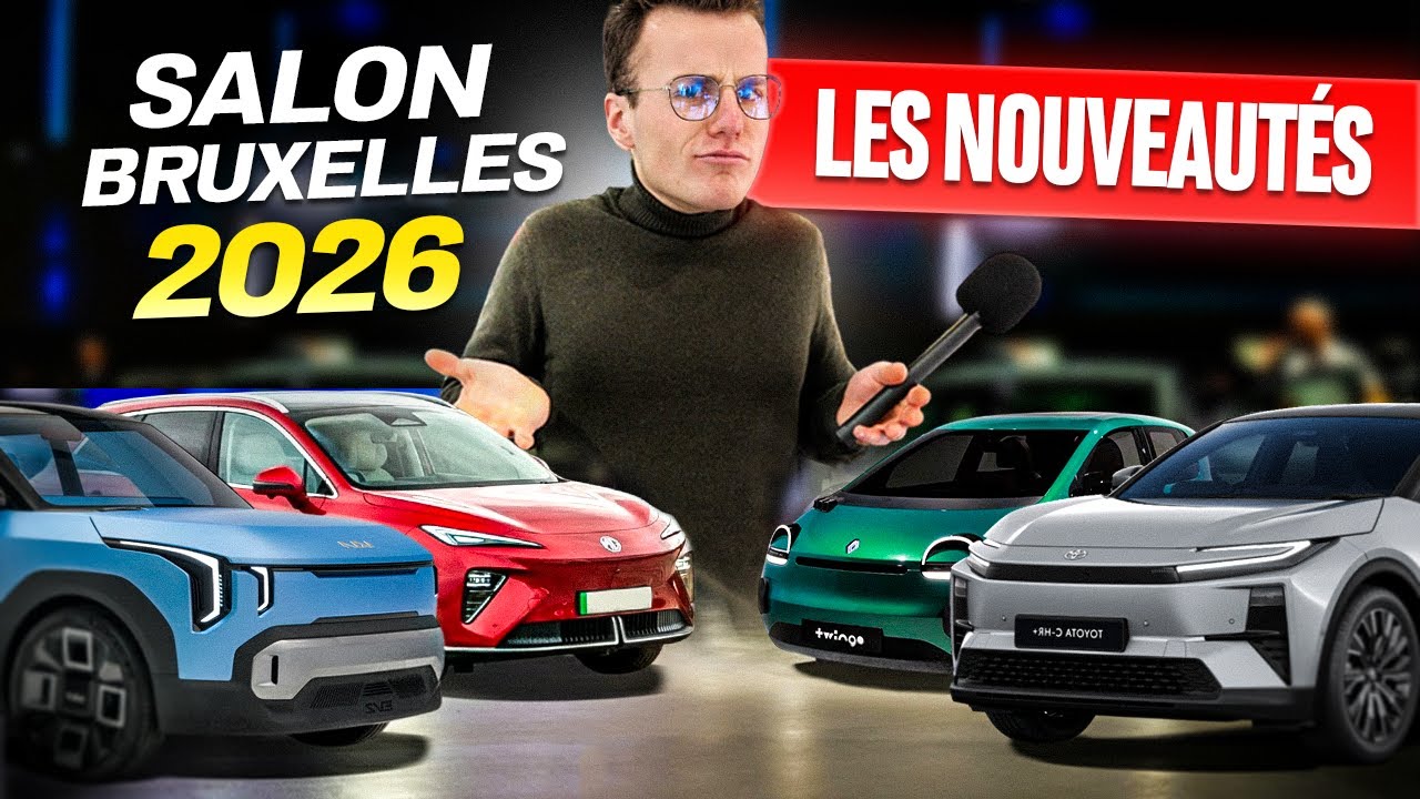 Voici toutes les nouveautés 100% électriques du Salon de Bruxelles 2026 ! 🇧🇪